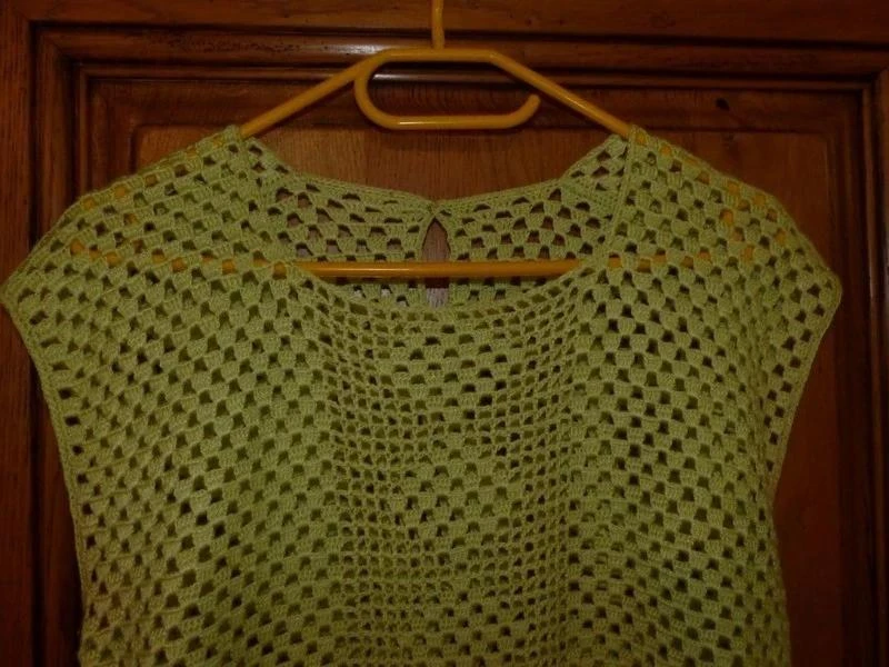 Debardeur verde liso en malla nuevo talla 38 – photo 2
